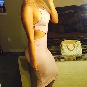 New Sexy Backless Scrunch Butt Dress sz M